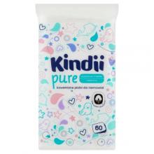Zdjęcie produktu - Kindii Pure Bawełniane płatki dla niemowląt do sk&oacute;ry wrażliwej, 60 szt. USZKODZONA FOLIA