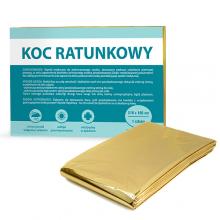 Zdjęcie produktu - Koc ratunkowy 160cm x 210cm, 1 szt.
