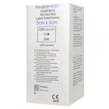 Zdjęcie produktu - PASOMED Kompresy niejałowe 13N 8W 5 x 5 cm, 100 szt.
