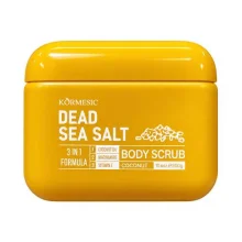 Zdjęcie produktu - Kormesic Dead Sea Salt Coconut Body Scrub Solny peeling do ciała z olejem kokosowym, 300 g