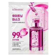 Zdjęcie produktu - Kormesic Korean Beauty Niacinamide Whitening Face Mask Maseczka do twarzy w płachcie z niacynamidem, 25 ml