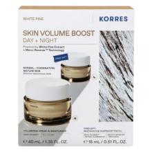 Zdjęcie produktu - Korres Zestaw White Pine Skin Volume Boost (Krem na dzień, 40 ml + Krem na noc, 15 ml)