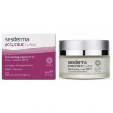 Zdjęcie produktu - SESDERMA ACGLICOLIC Classic Moisturising Cream SPF15 Krem nawilżający, 50ml