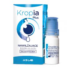 Zdjęcie produktu - Kropia Plus Krople do oczu nawilżające bez konserwant&oacute;w, 10 ml