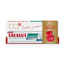 Zdjęcie produktu - Lacalut Sensitiv Plus Pasta do zęb&oacute;w wrażliwych, 75 ml + nić dentystyczna 