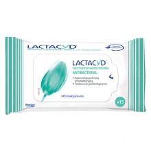 Zdjęcie produktu - Lactacyd Antibacterial chusteczki do higieny intymnej, 15 szt.