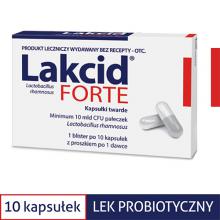 Zdjęcie produktu - Lakcid Forte - 10 kapsułek - lek probiotyczny