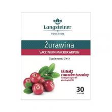 Zdjęcie produktu - Langsteiner Żurawina, 30 kaps. KR&Oacute;TKA DATA 31.08.2026