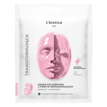 Zdjęcie produktu - L'biotica Maska kolagenowa z PDRN w mikrokapsułkach Napięcie i ujędrnienie, 1 szt.