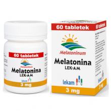 Zdjęcie produktu - LEK - AM MELATONINA 3 mg - 60 tabletek