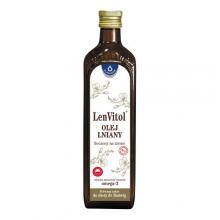 Zdjęcie produktu - LenVitol olej lniany tłoczony na zimno, 500ml  KR&Oacute;TKA DATA 31.07.2026