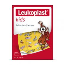 Zdjęcie produktu - Leukoplast Kids Plaster z opatrunkiem 6cmx1m, 1 szt.