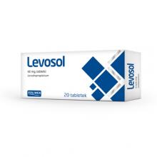 Zdjęcie produktu - Levosol 60mg, Lek hamujący kaszel 20tabl.