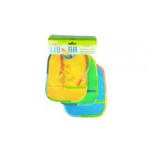 Zdjęcie produktu - Libra-Babies Śliniak winylowy miękki z kieszonką, 3szt.