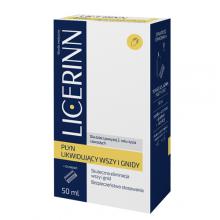 Zdjęcie produktu - Licerinn Płyn likwidujący wszy i gnidy, 50 ml + grzebień