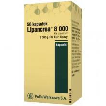 Zdjęcie produktu - LIPANCREA 8000, 50 kapsułek USZKODZONE OPAKOWANIE TEKTUROWE