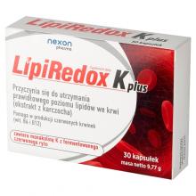 Zdjęcie produktu - LipiRedox K plus - na poziom cholesterolu 30kaps.