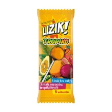 Zdjęcie produktu - LIZIK! Tropiko Lizak bez cukru o smaku owoc&oacute;w tropikalnych, 1 szt.