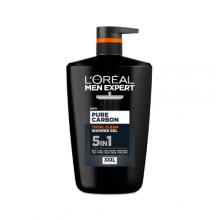 L'OREAL Men Expert Pure Carbon Total Clean Żel pod prysznic 5w1, 1000 ml