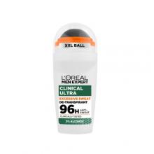 Zdjęcie produktu - L'Or&eacute;al Men Expert Clinical Ultra 96h Antyperspirant w kulce, 50 ml
