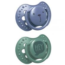 Zdjęcie produktu - LOVI Hey Boy Smoczek silikonowy dynamiczny 3-6m 22/886, 2szt.