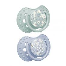 Zdjęcie produktu - LOVI Blossom Blue Smoczek uspokajający, silikonowy, dynamiczny 18m+, 2szt.
