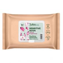 Zdjęcie produktu - LUBA Family nawilżany papier toaletowy Sensitive Intim, 50 szt.