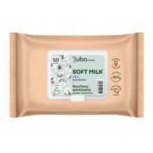 Zdjęcie produktu - LUBA Family nawilżany papier toaletowy Soft Milk, 50 szt.