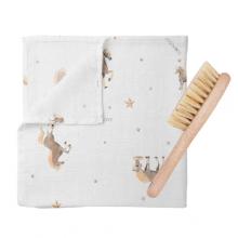 Zdjęcie produktu - Lullalove Szczotka na ciemieniuchę z myjką 40x40 cm