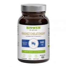Zdjęcie produktu - Biowen Magnez chelatowany (diglicynian magnezu) 840 mg, 100 kaps.