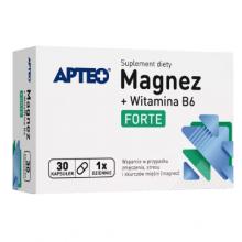 Zdjęcie produktu - APTEO Magnez Forte + Witamina B6, 30kaps.