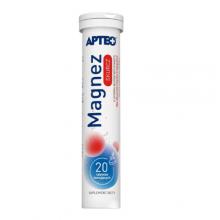 Zdjęcie produktu - Magnez Skurcz APTEO o smaku pomarańczowym, 20 tabletek musujących