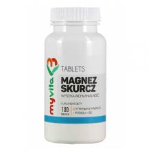 Zdjęcie produktu - MyVita Magnez skurcz Magnez Potas witamina B6, 100 tabl.