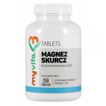 Zdjęcie produktu - MyVita Magnez skurcz Magnez Potas witamina B6, 250 tabl.
