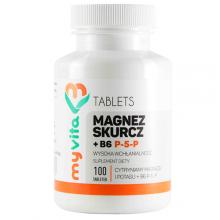 Zdjęcie produktu - MyVita Magnez Skurcz + B6 P-5-P, 100 tabl.