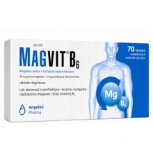Zdjęcie produktu - Magvit B6 48 mg + 5 mg, 70 tabletek dojelitowych