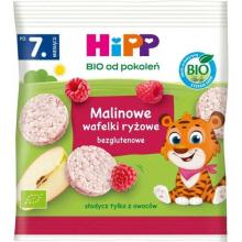 Zdjęcie produktu - HiPP Malinowe wafelki ryżowe Bio, 30 g