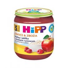 Zdjęcie produktu - HiPP Maliny i jabłka z kleikiem ryżowym BIO, 190 g 