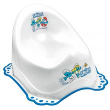 Zdjęcie produktu - MALTEX Nocnik z gumkami antypoślizgowymi SMERFY, biało-niebieski