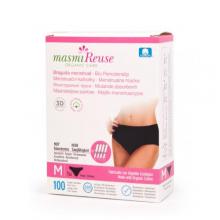 Zdjęcie produktu - MASMI Majtki menstruacyjne z bawełny organicznej rozmiar M, 1szt. KR&Oacute;TKA DATA 05.09.2026