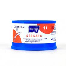 Zdjęcie produktu - MATOPAT CLASSIC Przylepiec tkaninowy 2,5cmx5m z nakładką niejałowy
