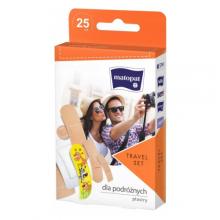 Zdjęcie produktu - Matopat TRAVEL SET Plastry dla podr&oacute;żnych z opatrunkiem, 25szt.