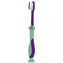 Zdjęcie produktu - Mattes Szczoteczka do zęb&oacute;w dla dzieci Dino Smile M66 Soft 3+ zielono- fioletowa