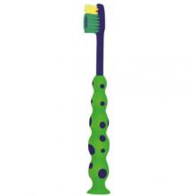 Zdjęcie produktu - Mattes Szczoteczka do zęb&oacute;w dla dzieci Dino Smile M65 Soft 3+ niebiesko- zielona
