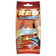 Zdjęcie produktu - Mattes Red for Man Maszynka do golenia jednorazowa męska, 5szt.