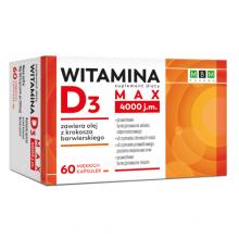 Zdjęcie produktu - MBM Pharma Witamina D3 Max 4000 j.m., 60 kaps.