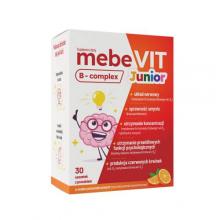 Zdjęcie produktu - MebeVit Junior B-Complex o smaku pomarańczowym, 30 sasz.