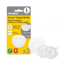 Zdjęcie produktu - Medela Contact Silikonowe nakładki na brodawki L 24mm, 2 szt.