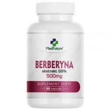 Zdjęcie produktu - MedFuture Berberyna 98% 500mg, 60kaps.