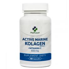 Zdjęcie produktu - MedFuture Kolagen rybi + Witamina C 500mg, 60kaps.
